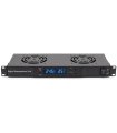 Termoregulador  19" 1U con termostato digital, Display y 2 ventiladores