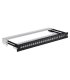 Patchpanel 19" 1U 24 Huecos KEYSTONE. Extraíble con bandeja