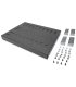 Bandeja F4P 1U Fija para Rack Fondo 600 19"