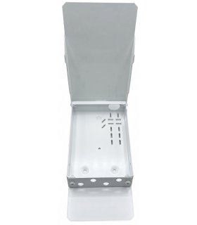 Caja fibra óptica metálica 6 conectores ST