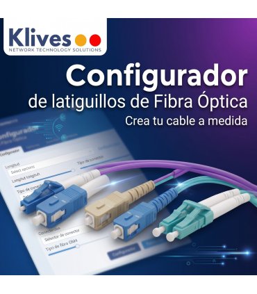 Configurador Latiguillo Fibra óptica OM4 Dúplex 20 metros