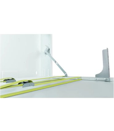 Rack mural 19" 2U f-130mm abatible blanco