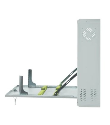 Rack mural 19" 2U f-130mm abatible blanco
