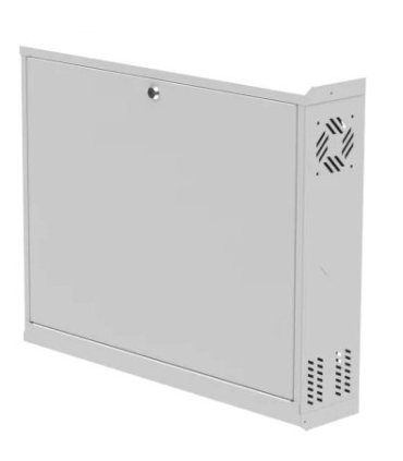Rack mural 19" 2U f-130mm abatible blanco