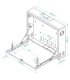 Rack mural 19" 2U F-130mm abatible