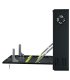 Rack mural 19" 2U F-130mm abatible