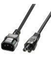 Cable alimentación IEC C14 a C5 3 metros