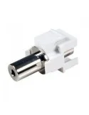 ADAPTADOR KEYSTONE MINI-JACK 3,5mm  STEREO HEMBRA/HEMBRA