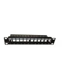 PATCHPANEL 10" de 12 puertos vacio para conectores tipo KEYSTONE.
