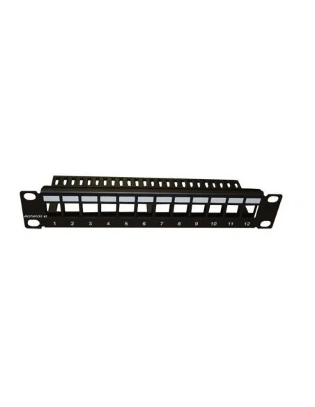 PATCHPANEL 10" de 12 puertos vacio para conectores tipo KEYSTONE.
