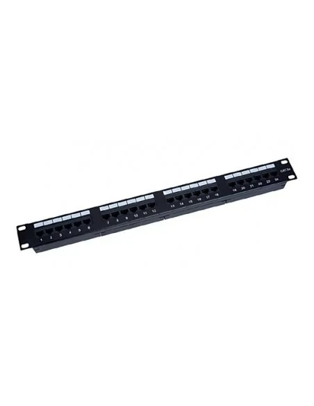 PATCHPANEL 19" 1U 24 PUERTOS RJ45 CAT 5E UTP económico