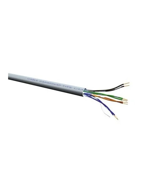CABLE RED RJ45 CAT.5E UTP FLEXIBLE AWG24, 100Mts