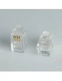 Conector RJ11 4 Hilos bolsa 100 und.