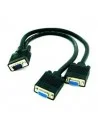 Cable Bifurcador SVGA HDB15/M-2xHDB15/H, 45 CM