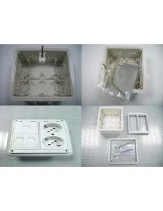 Caja 2 elementos para empotrar en pared economica