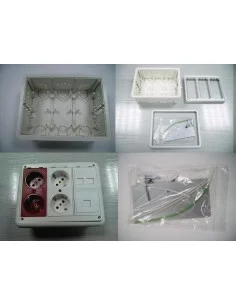 Caja 3 elementos para empotrar en pared