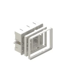 Caja 3 elementos para empotrar en pared pequeña