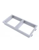  	Placa doble 2 huecos de 45 x 45.