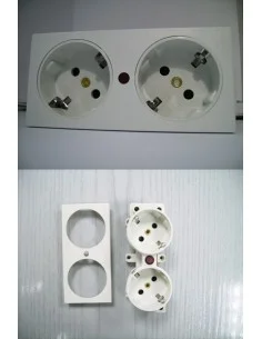 Shucko doble blanco facil montaje