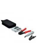 Maletín con testeador de cable de red para RJ45, RJ11, RJ12, herramienta de crimpar, pela cables y herramienta de impacto krone.