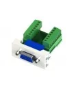 Módulo 22.5x45 para VGA Hembra a Conector