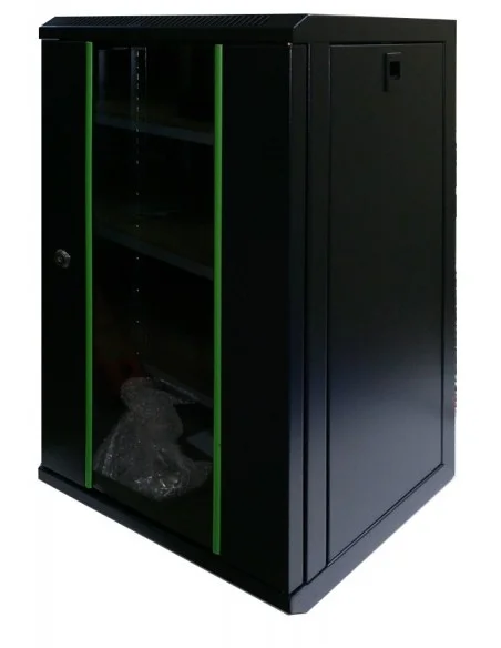 Armario rack Mini Mural de 10" de 12U. Negro RAL 9004