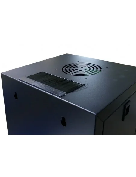 Armario rack Mini Mural de 10" de 12U. Negro RAL 9004