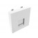 Placa 45x45 1 ventana KEYSTONE blanca