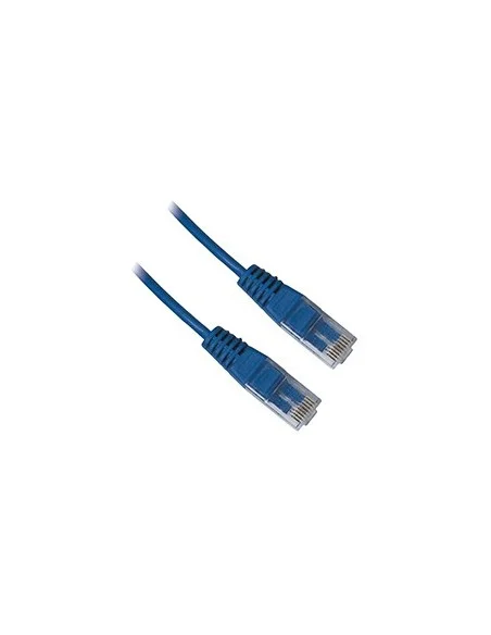 tiguillo rj45 1 par 0,5mt azul