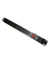 Regleta 19" 1U 12 IEC C13 Con Interruptor Aluminio