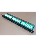 PATCHPANEL 19" 1U 48 PUERTOS CAT6 UTP NEGRO