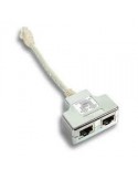Doblador V/V RJ45 CAT5E STP 1M/2H