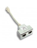 Doblador V/V RJ45 CAT5E STP 1M/2H