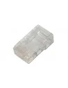 Conector macho RJ45 CAT6 UTP SIN guía.   Bolsa 100 unidades.
