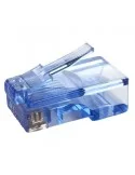 Conector RJ45 8 Hilos CAT.6 UTP (Bolsa 10 UNDS) Para Cable rígido y flexible