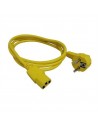 Cable Alimentación 1,8mts Shucko a IEC , Amarillo