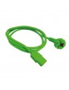 Cable Alimentación 1,8mts Shucko a IEC, Verde