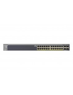 Switch 19" Giga 24 puertos POE Managed ProSAFE + 4 puertos Gigabit Combo SFP Switch 19" Giga 24 puertos POE Managed ProSAFE + 4 puertos Gigabit Combo SFP