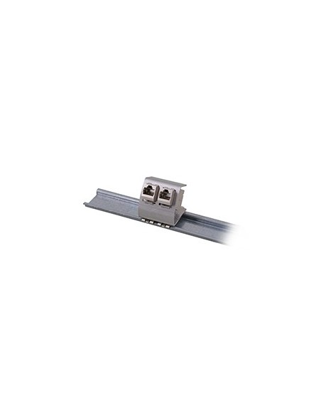 Soporte para conector RJ45 a carril DIN