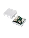 0884.RS6F2T - ROSETA DE SUPERFICIE PARA RJ45 CAT.6 FTP 2 TOMAS