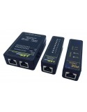 Testeador de cable de Red RJ45/R11/BNC con buscador POE