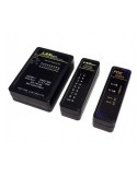 Testeador de cable de Red RJ45/R11/BNC con buscador POE