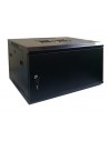 Rack mural 19" 18U F600 Puerta Metálica Ciega