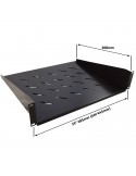 Bandeja rack 2U fondo 280mm fijación frontal