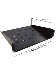 Bandeja rack 2U fondo 280mm fijación frontal