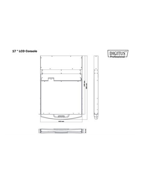 Consola monopuesto KVM pantalla 17"		