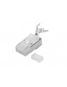 Conector RJ45 Macho CAT6A FTP Rigido. C/Guía AWG23 bolsa 100 unidades.