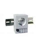 Enchufes schuko en formato carril DIN SF