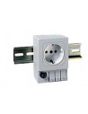 Enchufes schuko en formato carril DIN SF