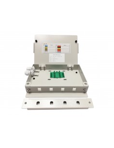 Caja Fibra Óptica Int.Pla. 4 fibras SC/ST simplex
